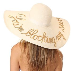 Eugenia Kim Sequined Straw Sun Hat